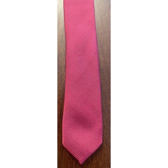 U.s Polo Assn. Solid Red 100% Silk Men’s Neck Tie - Picture 6 of 7